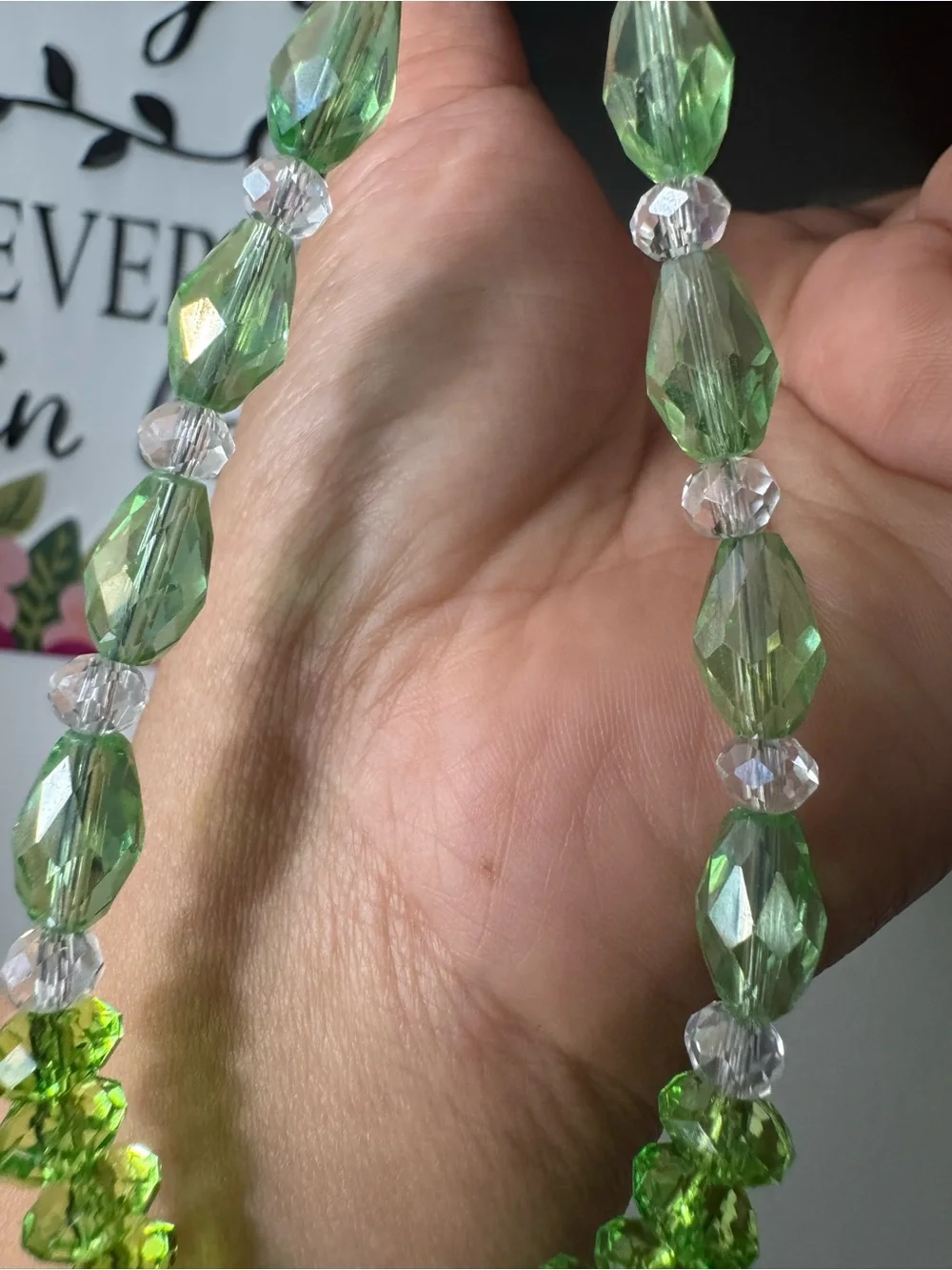 Bling Bling Crystal and Green Phone/Key/Bag Chain #P1080